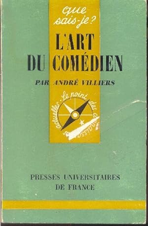 Bild des Verkufers fr L'art du comdien zum Verkauf von Librairie  la bonne occasion