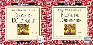 Bild des Verkufers fr loge de l'Ordinaire. Une anne de splendeur dans la simplicit. AUDIOLIVRE ( 2 CDs AUDIO) zum Verkauf von Librairie  la bonne occasion