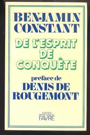 Image du vendeur pour De l'esprit de conqute mis en vente par Librairie  la bonne occasion