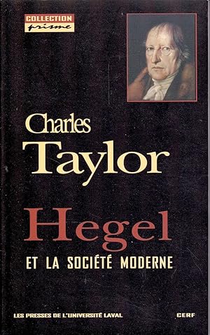 Hegel et la société moderne.