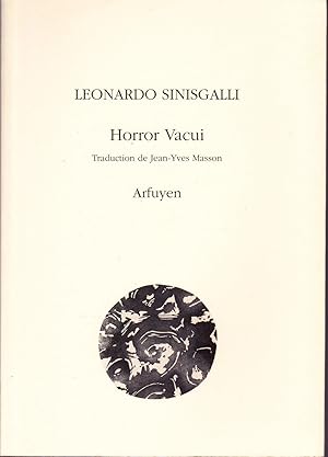 Seller image for Horror Vacui for sale by Librairie  la bonne occasion