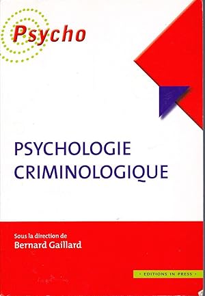 Bild des Verkufers fr Psychologie criminologique. zum Verkauf von Librairie  la bonne occasion