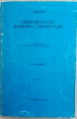 Bild des Verkufers fr Gower's principles of modern company law zum Verkauf von Chapter 1