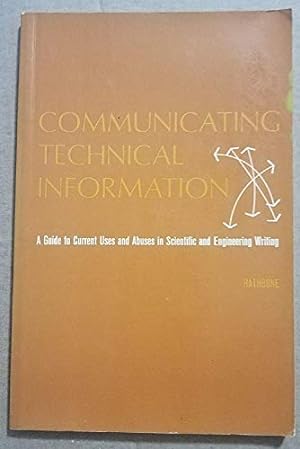 Seller image for Communicating Technical Information for sale by Redux Books