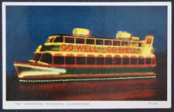 Hovertram Blackpool Postcard Vintage 1963