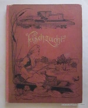 Bild des Verkufers fr Dr. Lampe's Fischzucht, Populres Handbuch der Anatomie, Arten, Pflege, Zucht und smtlicher Krankheiten der Fische, sowie ein ausfhrliches Nachschlagewerk aller die Swasserfischerei betreffenden Verrichtungen. Leipzig, Berger, (1899). Gr.-8vo. (25,5 : 20 cm). Mit einem Klappmodell eines Karpfens in Farblithographie und 336 Abbildungen (teils in Holzstich). 256 S., 1 Bl. Illustrierter Orig.-Leinenband; hinteres Gelenk repariert. zum Verkauf von Jrgen Patzer