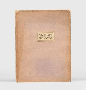 Seller image for Katalog der Internationale Shwarz-Weiss Ausstellung Salzburg 1921. for sale by Peter Harrington.  ABA/ ILAB.