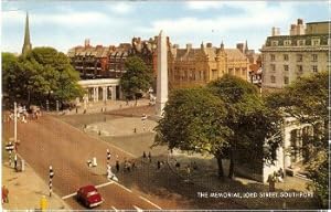 Southport Postcard Lord Street Memorial Vintage 1967