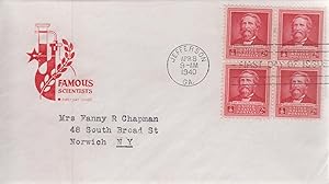 First Day Cover: Famous Scientist, Canceled