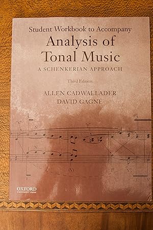 Image du vendeur pour Analysis of Tonal Music: A Schenkerian Approach (Workbook) mis en vente par Snowden's Books