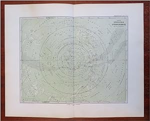 Seller image for Southern Night Sky Constellations Zodiac Milky Way 1879 Bar star chart map for sale by RareMapsandBooks