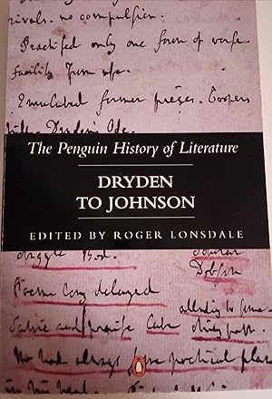 Seller image for The Penguin History of Literature Vol.4: Dryden to Johnson for sale by Libros Nakens