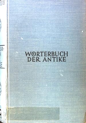 Seller image for Wrterbuch der Antike; Krners Taschenausgabe ; Bd. 96 for sale by books4less (Versandantiquariat Petra Gros GmbH & Co. KG)