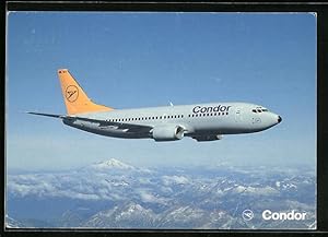 Ansichtskarte Flugzeug der Condor Boeing 737-300 in der Luft