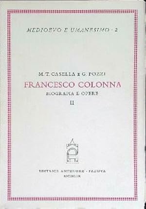 Image du vendeur pour Francesco Colonna. Vol.II: Opere. mis en vente par FIRENZELIBRI SRL