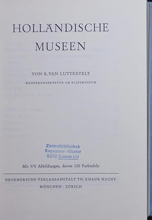 Bild des Verkufers fr Hollndische Museen. zum Verkauf von Antiquariat Bookfarm