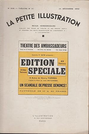 EDITION SPECIALE (La Petite illustration-série Théatre)