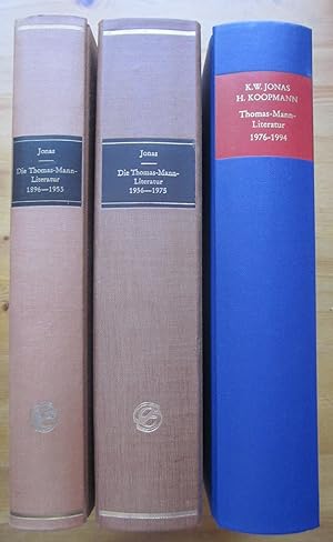 Seller image for Die Thomas-Mann-Literatur 1896-1994. for sale by Antiquariat Roland Ggler