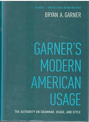 Seller image for GARNER'S MODERN AMERICAN USAGE for sale by The Avocado Pit