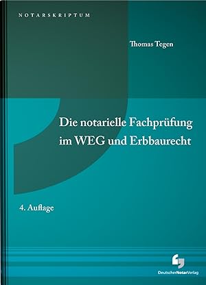 Bild des Verkufers fr Die notarielle Fachprfung im WEG und Erbbaurecht zum Verkauf von moluna