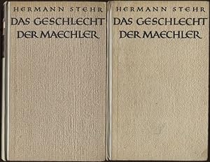 Bild des Verkufers fr Das Geschlecht der Maechler Roman einer deutschen Familie Band 1 Droben Gnade Drunten Recht Band 2 Damian oder Das groe Schermesser. 2 Bnde zum Verkauf von Flgel & Sohn GmbH