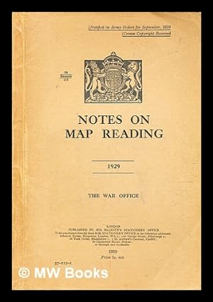 Seller image for Notes on map reading. 1929 / The War Office for sale by MW Books