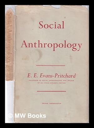 Image du vendeur pour Social anthropology/ by E.E. Evans-Pritchard mis en vente par MW Books