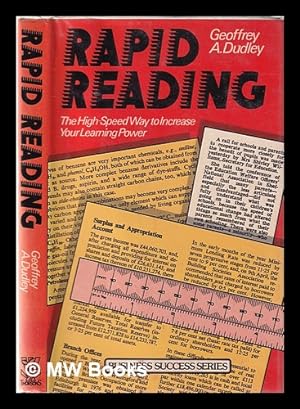 Bild des Verkufers fr Rapid reading: the high speed way to increase your learning power / by Geoffrey A. Dudley zum Verkauf von MW Books