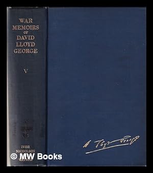 Seller image for War memoirs of David Lloyd George Volume 5 for sale by MW Books