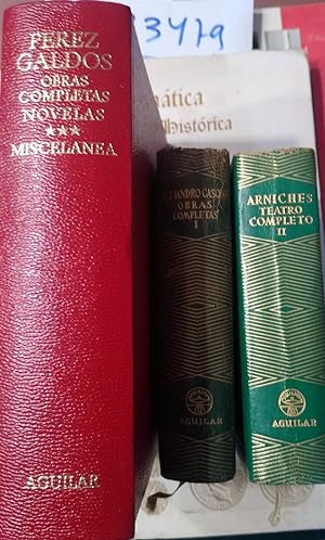 Obras completas NOVELAS III MISCELÁNEA + OBRAS COMPLETAS + TEATRO COMPLETO