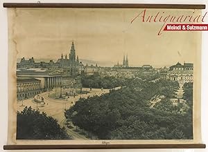 "Wien. Ringstraße mit Parlament, Rathaus, Votivkirche, Universität Burgtheater und Volksgarten". ...