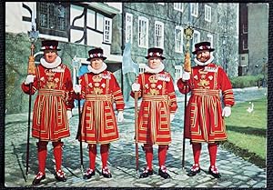 Image du vendeur pour Tower Of London Yeoman Warders Postcard 1968 Official Publisher mis en vente par Postcard Anoraks