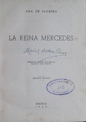 Imagen del vendedor de La Reina Mercedes. Interpretacin de dibujos de la poca por Blanco del Pueyo. a la venta por Librera y Editorial Renacimiento, S.A.