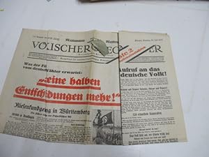Seller image for Völkischer Beobachter. Kampfblatt der national-sozialistischen Bewegung. for sale by Ottmar Müller