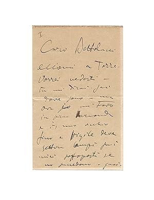 Belle lettre de Puccini évoquant son opéra Tosca