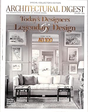 Architectural Digest Today's Designers Legendary Design - January 2002