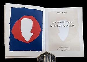 Bild des Verkufers fr Arriere-Histoire du Poeme Pulverise. 1953 zum Verkauf von Marninart, Inc (ABAA - ILAB)