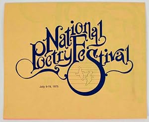 Imagen del vendedor de National Poetry Festival a la venta por Jeff Hirsch Books, ABAA