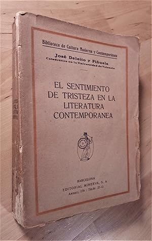 Bild des Verkufers fr El sentimiento de tristeza en la literatura contempornea zum Verkauf von Llibres Bombeta