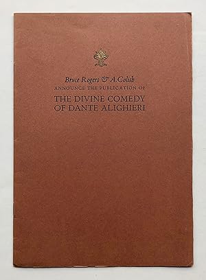 Immagine del venditore per The Divine Comedy of Dante Alighieri [prospectus] venduto da George Ong Books