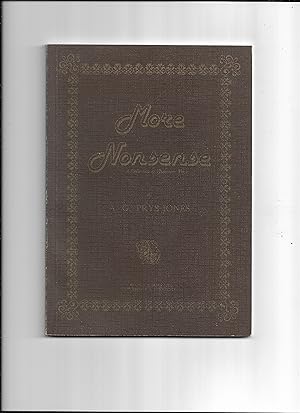 Imagen del vendedor de More nonsense" : a collection of humorous verse. a la venta por Gwyn Tudur Davies