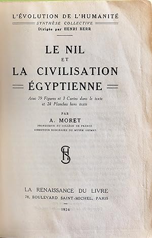 La Civilisation Egeenne / Bibliotheque De Synthese Historique - L'evolution De L'humanite