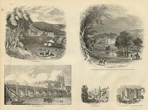 CHATSWORTH WESTMINSTER BRIDGE THE MANSION OF STRATHFIELDSAYE, THE SEAT OF THE DUKE OF WELLINGTON,...