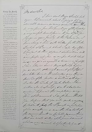 William Pitt; James I; Edward Gibbon; Lord Byron; George IV; and numerous others facsimile letter...