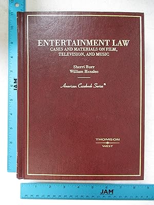 Image du vendeur pour Entertainment Law, Cases and Materials on Film, Television and Music (American Casebook Series) mis en vente par Coas Books