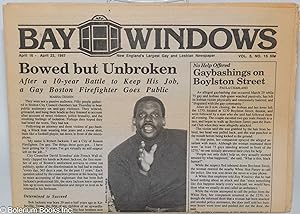 Seller image for Bay Windows: New England's Largest Gay & Lesbian Newspaper; vol. 5, #15, April 16-22, 1987: Bowed But Unbroken for sale by Bolerium Books Inc.