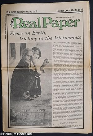 Seller image for The Real Paper, December 27, 1972, vol. 1, no. 22 for sale by Bolerium Books Inc.