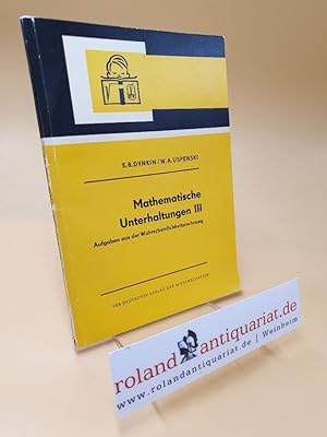 Seller image for Mathematische Unterhaltungen III for sale by Roland Antiquariat UG haftungsbeschrnkt