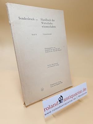 Handbuch der Wirtschaftswissenschaften ; Volkswirtschaft ; Band II