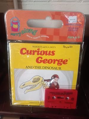 Seller image for Curious George and the Dinosaur Book & Cassette for sale by Stone Soup Books Inc